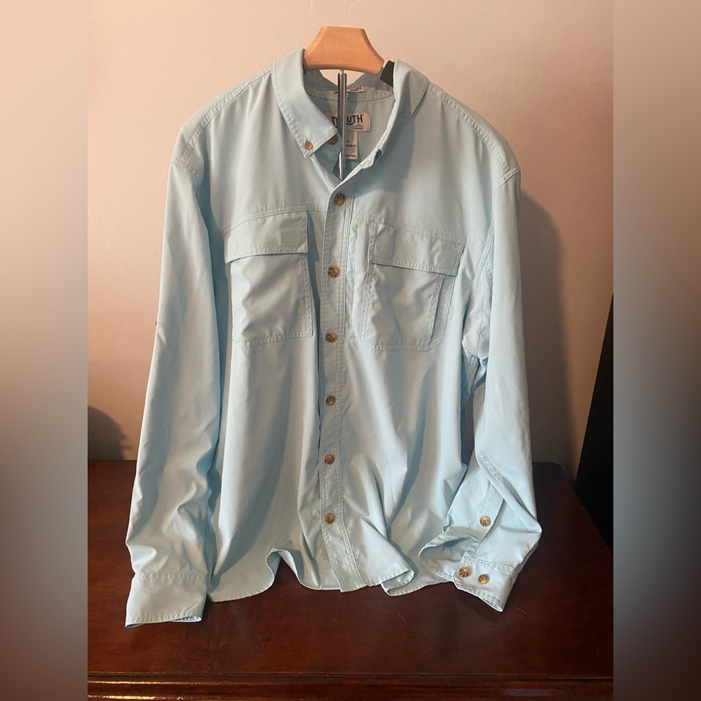 Duluth Trading Co Light Blue Shirt Men’s XL